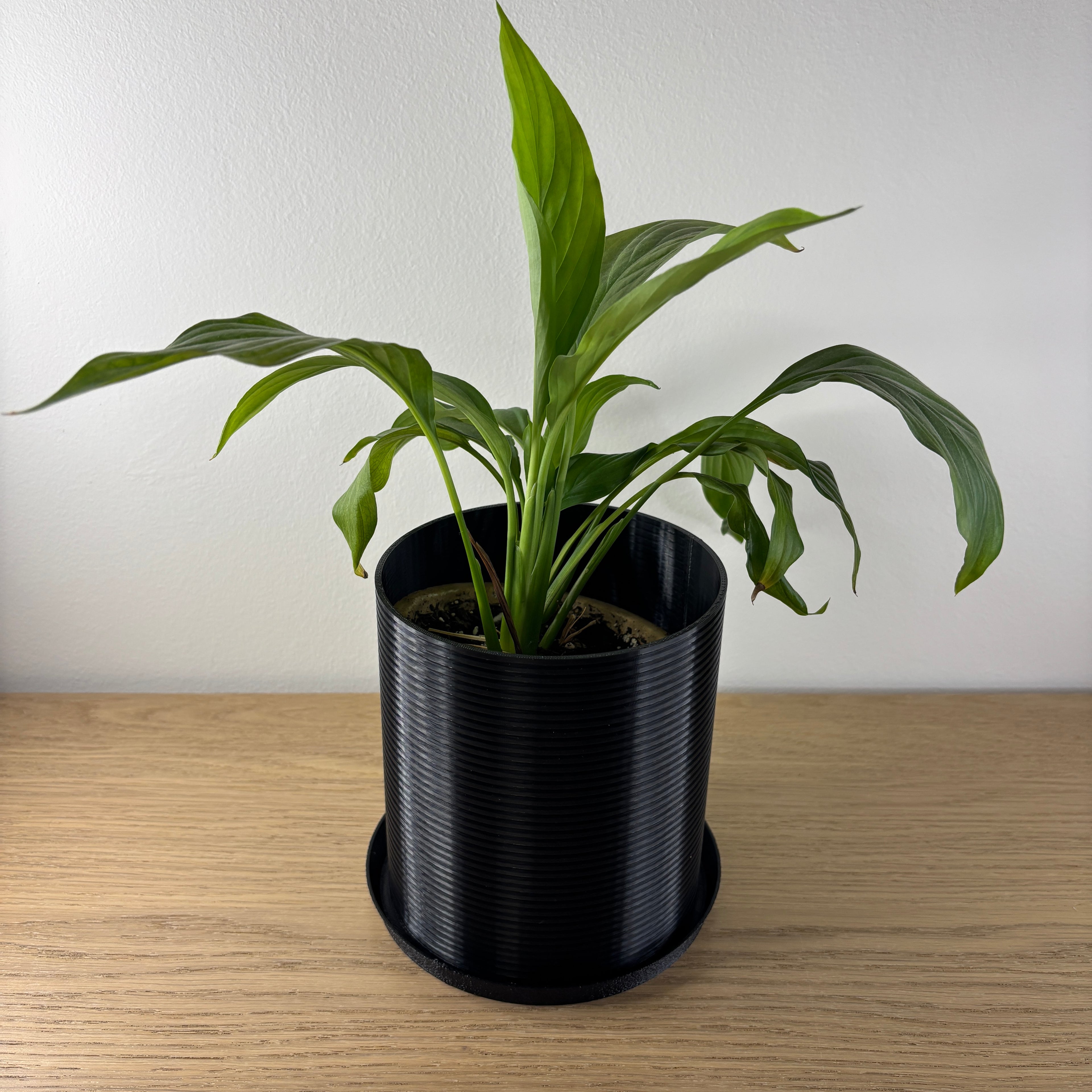 Minimalistický květináč - horizontální vzor