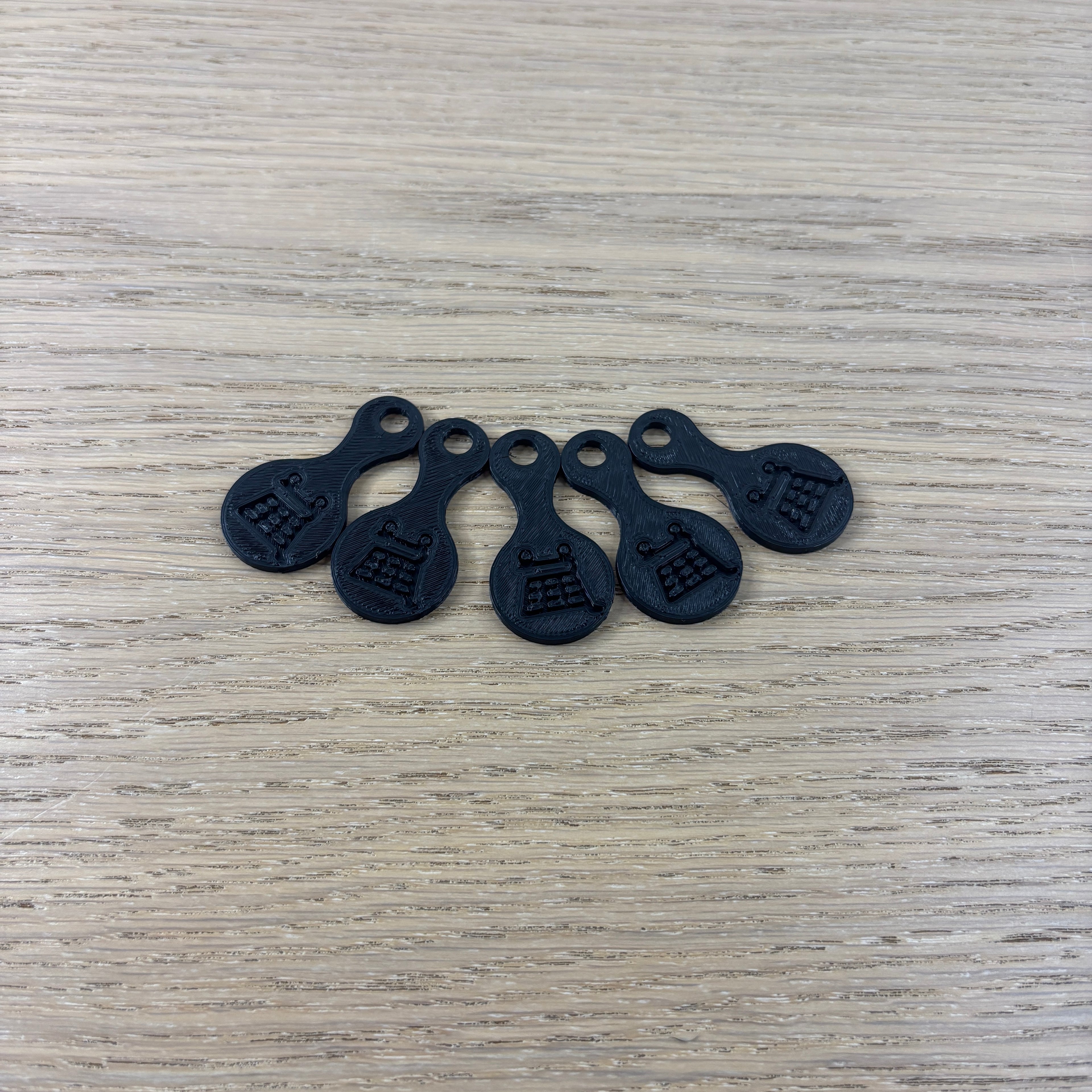 Sada koleček do košíku - černá