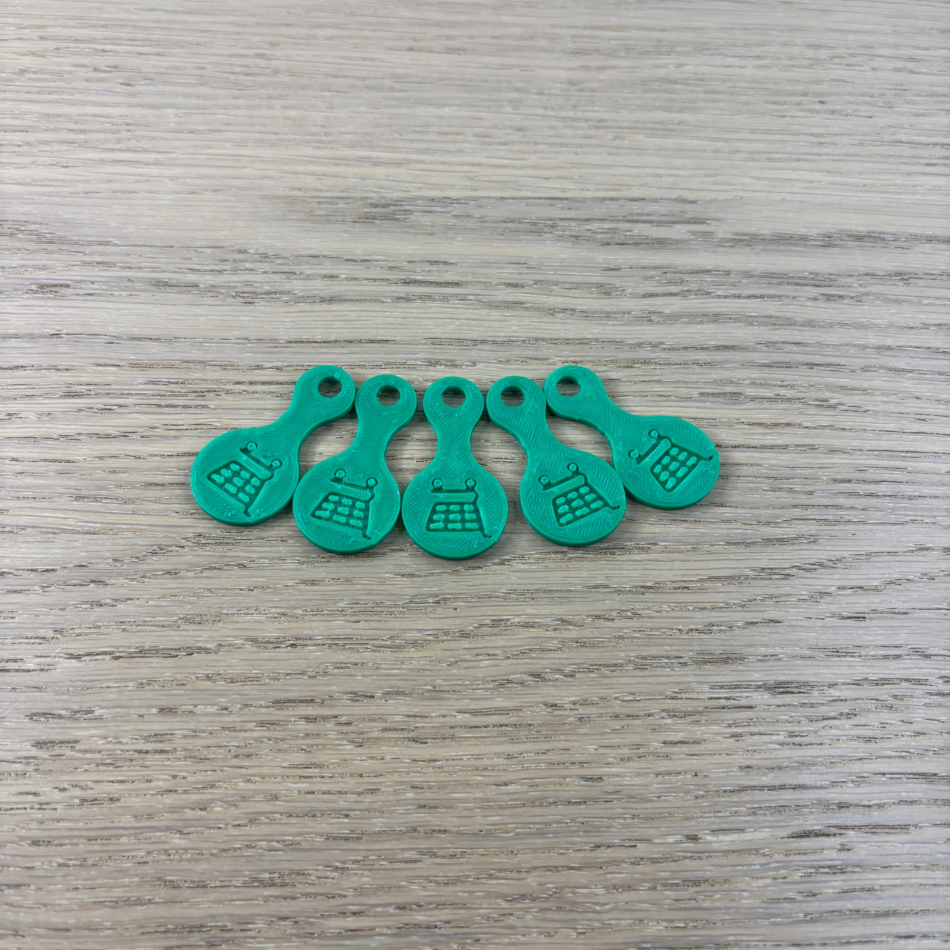 Sada koleček do košíku - zelená