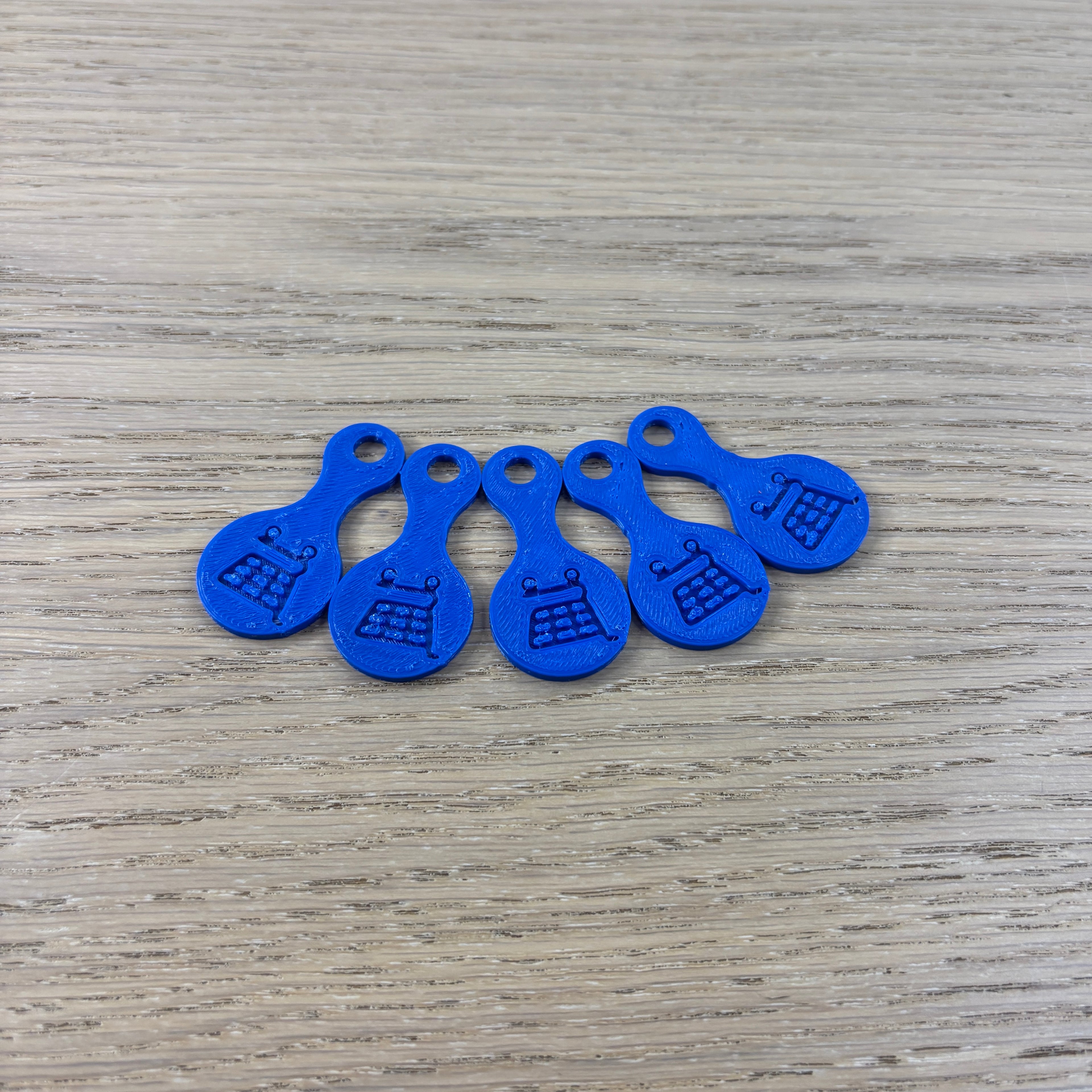 Sada koleček do košíku - modrá